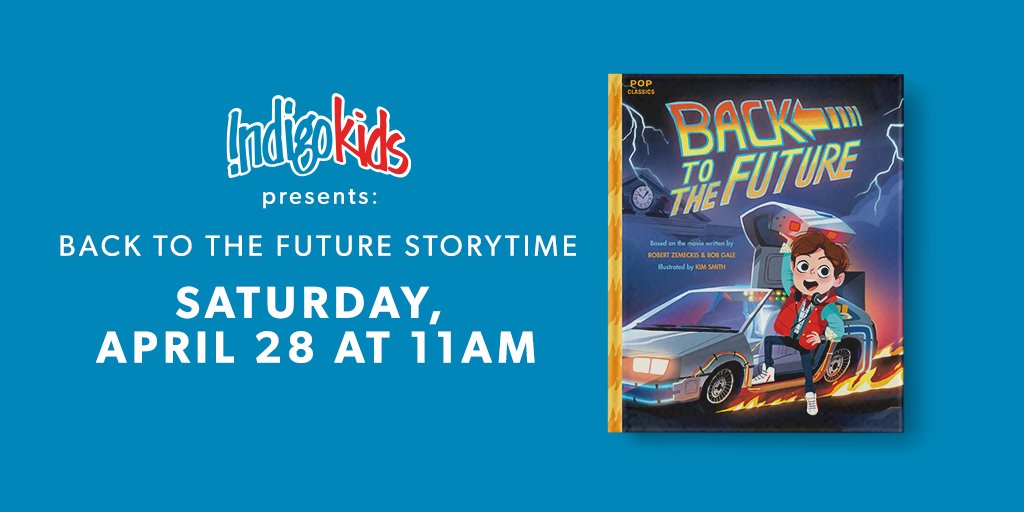 Join your local store on Saturday, April 28 at 11am as we read Back To The Future – a hilarious and charmingly illustrated picture book that captures classic moments from the biggest movie of 1985! Call your local store for details.