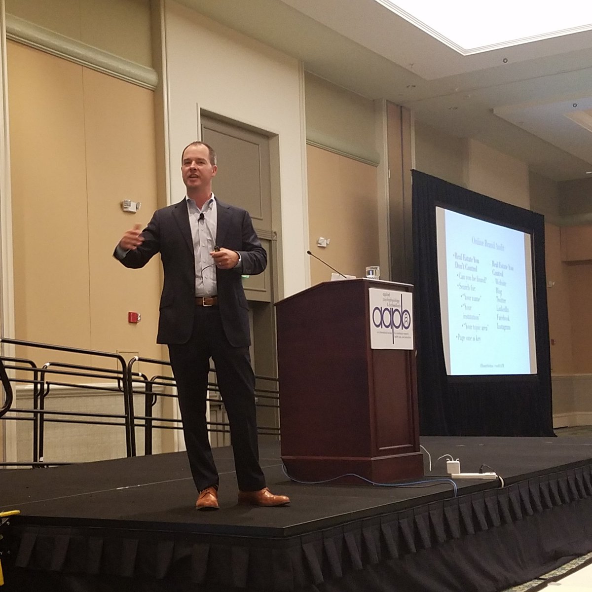 DrInnaKhazan's tweet photo. @RustyShelton gave a superb keynote address at #2018aapb. Thank you, Rusty! We learned so much from you today. https://t.co/S6Vm3sHCJ2