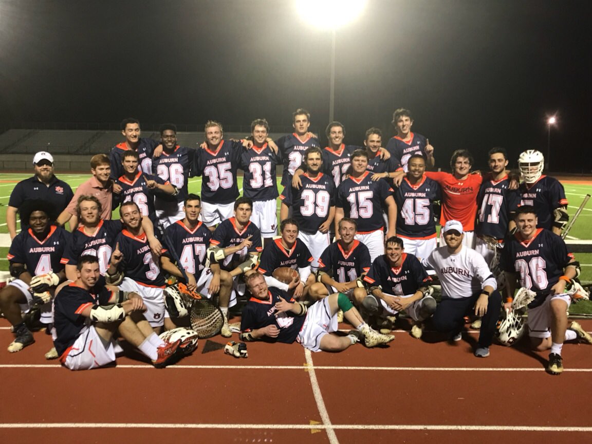 AULacrosse's tweet photo. Auburn downs Alabama in the Iron Bowl of Lacrosse with a score of 13-11!!!! #WarDamnEagle https://t.co/mXef324Vfn