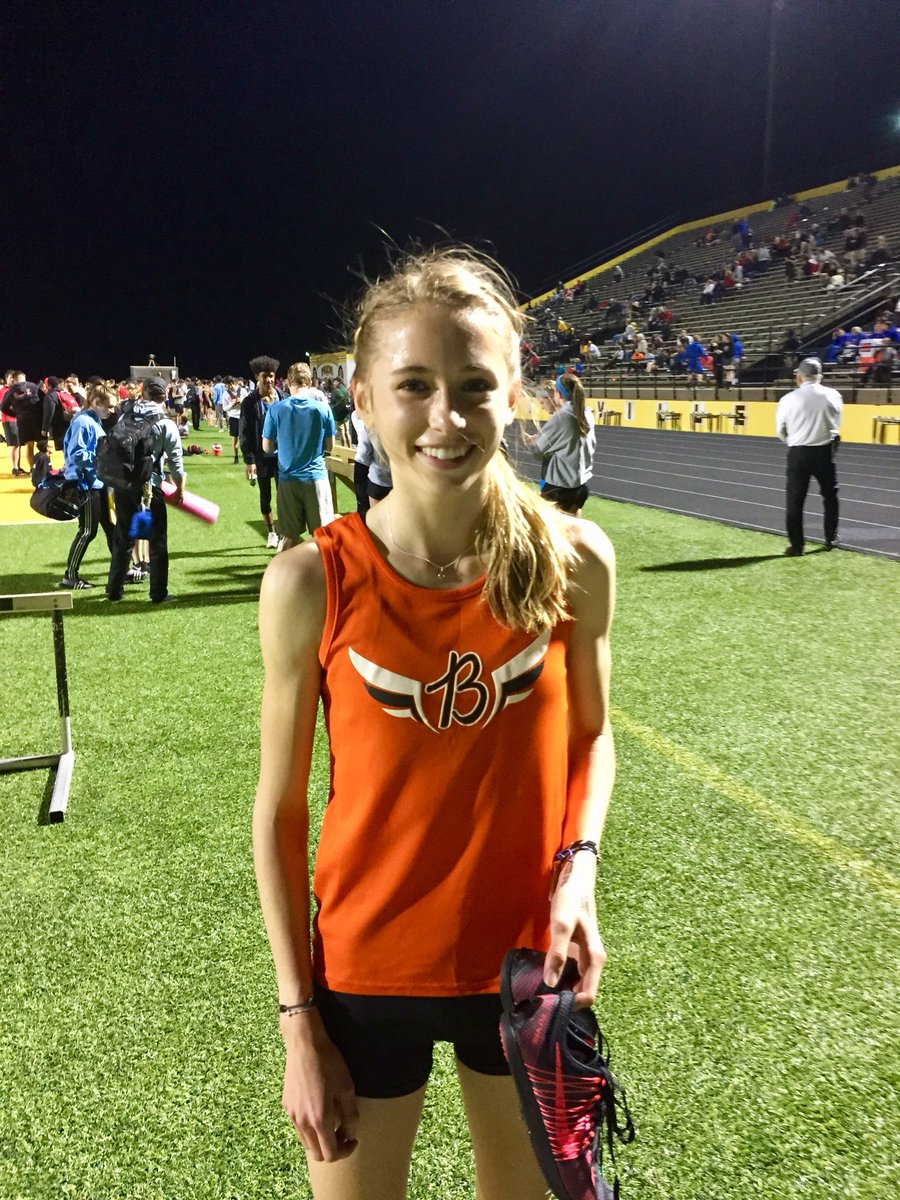 creekxc's tweet photo. @taylormewert sets an Ohio high state  record in 2000 meter Steeplechase with a time of 6:57.94 at Elk Relays. @creektrackfield @bcreekathletics @OHMileSplit @milesplit https://t.co/0bHPLx3QQx