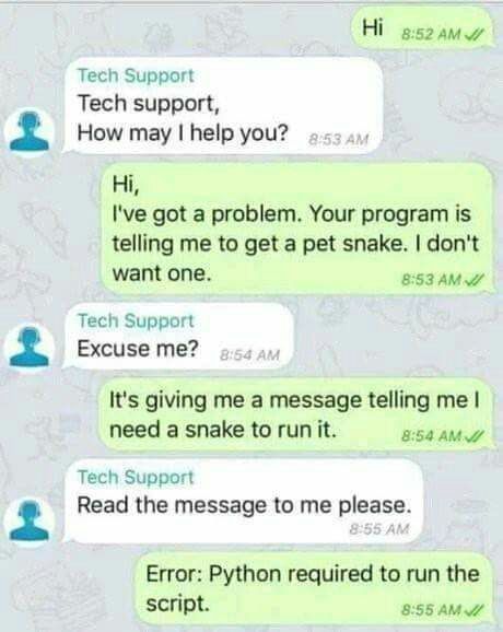 tecmint's tweet image. Lol....😂😂😂😂

#Python #Programming #Linux