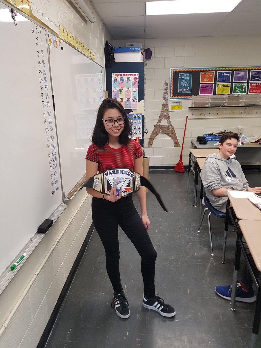 MonsieurFowler's tweet photo. Félicitations Makenna! Our latest citizen of the week! https://t.co/qvYrTo9xGI