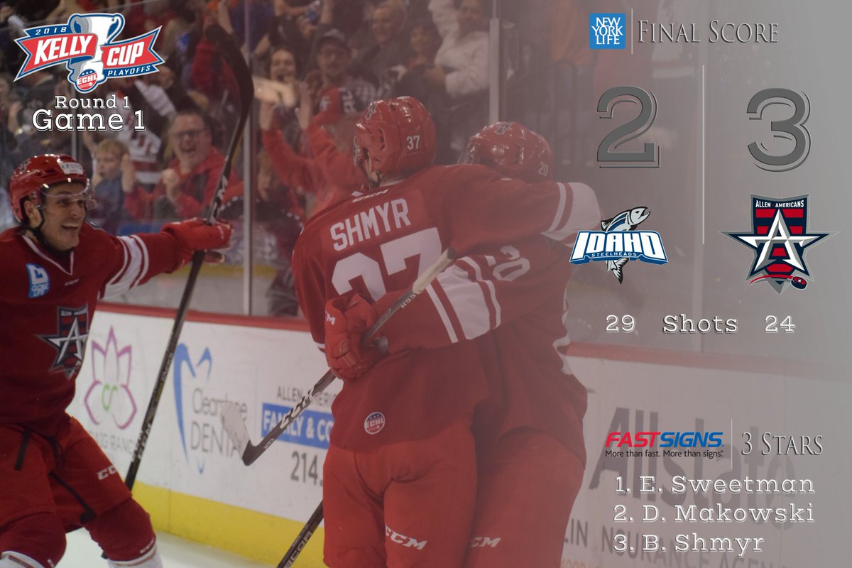 AllenAmericans's tweet photo. Americans take Game One! #RockYourRed https://t.co/l00XIzqFZr