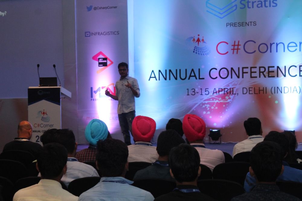 CsharpCorner's tweet photo. #CsharpCon18 Day2 - #DataScienceTrack - @taditdash unveiling the #what, #why, and #how of #DependencyInjection https://t.co/q4vBLFfToa https://t.co/SgWoMMS63L