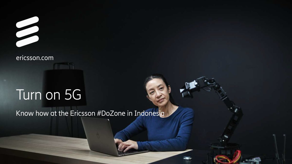 EricssonAPAC's tweet photo. With and end-to-end portfolio of solutions that are #5G ready, Ericsson is showcasing how 5G is open for business. Visit us at the Ericsson #DoZone in #Indonesia to know more! https://t.co/AZJLcLUj1R https://t.co/XxOHwg1dql