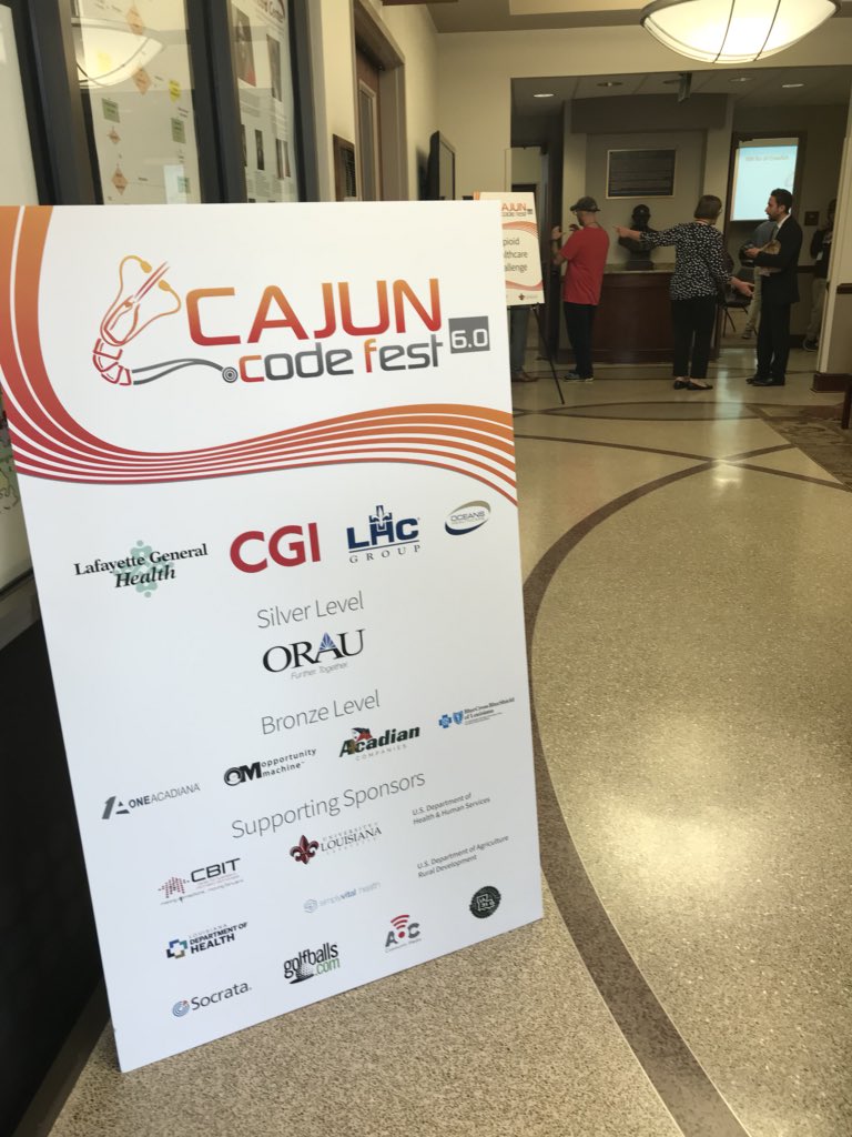 wilabar's tweet photo. Sobering, challenging and inspiring day at the #Opioid Summit &amp; #CajunCodeFest. Honored to spend time with thought leaders &amp; hackers working for change today. 

Our capacity to meet this challenge needs to be limitless. #CCF6 #OpioidEpidemic https://t.co/wbsNbMytW4