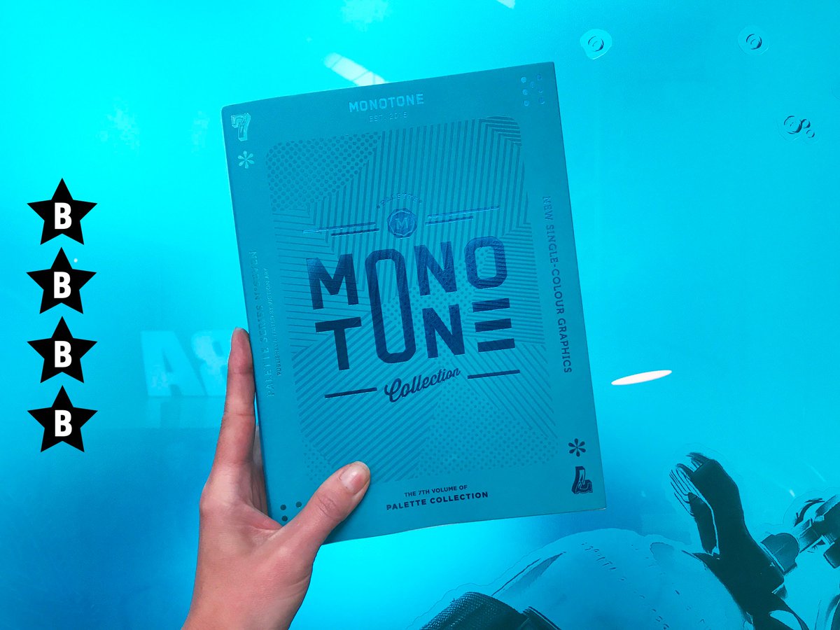 ConsultBrandon's tweet image. Collection 07 by Palette Monotone. 
Brandon star rating: **** 
This book showcases a variety of design projects all focused on using a single chromatic theme. One example is ‘ICEBERGS’ identity, using a flood of blue over white, reflecting the changing of the tide #brandonlibrary