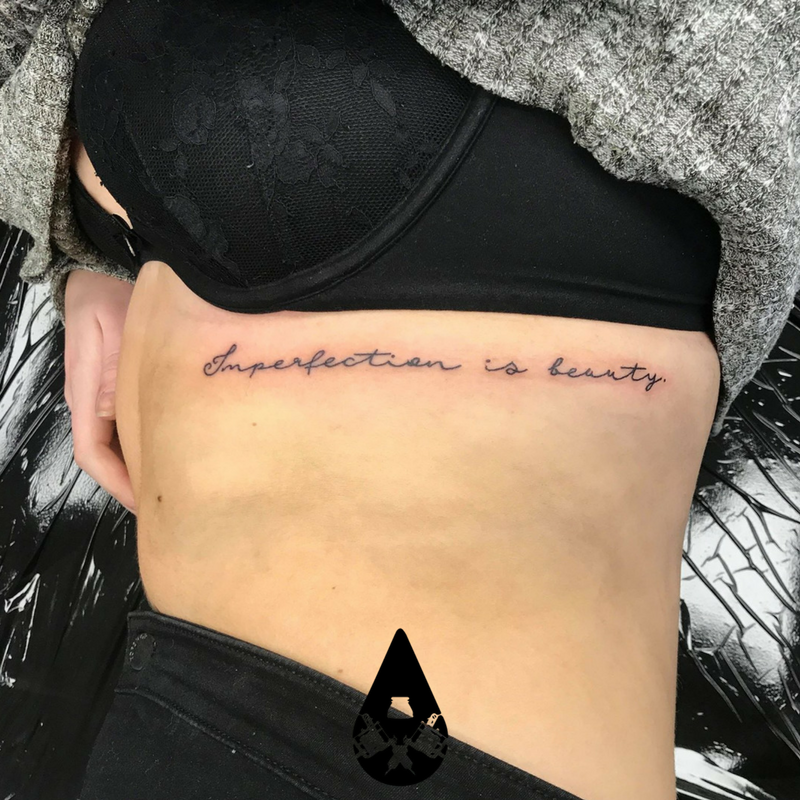 Imperfection Is Beauty Tattoo Fonts