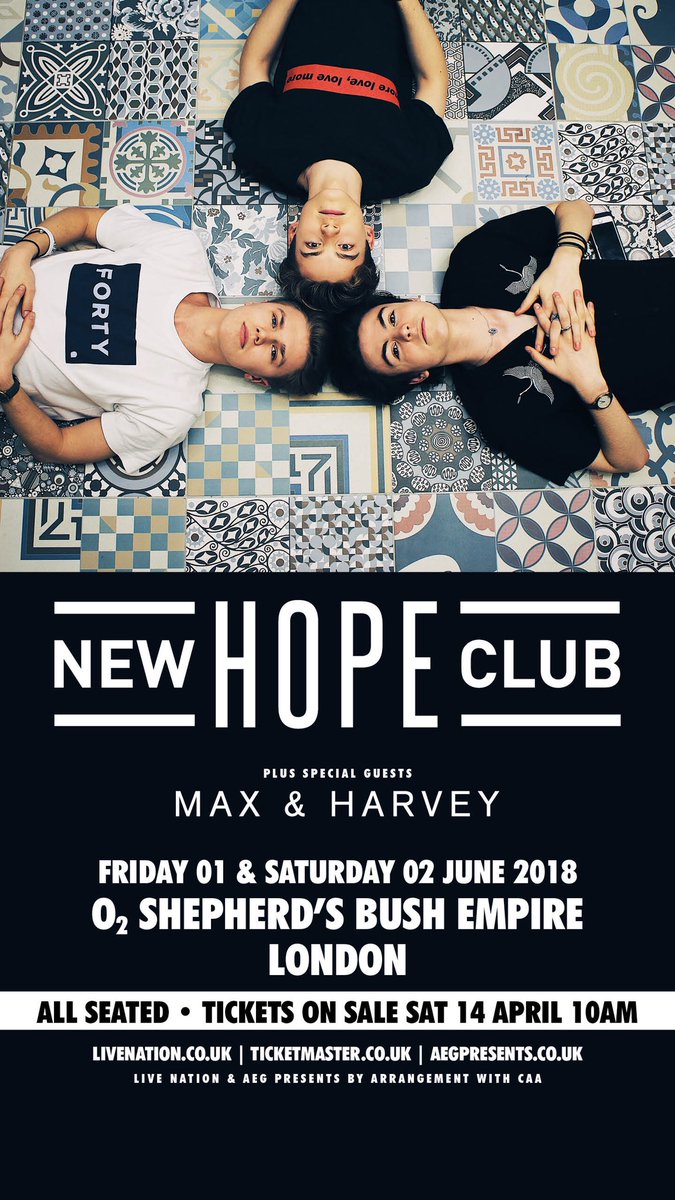 Tickets for our shows at Shepherds Bush Empire are ON SALE NOW! Bring your friends, yourself and your dancing shoes 🎶 Can’t wait for these, see you there x #NHCShepherdsBush aegpresents.co.uk/events/detail/…