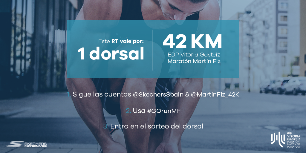SkechersSpain's tweet photo. ¡Terminamos el concurso de @MartinFiz_42k con 2 dorsales para los 42K!
1️⃣Haz RT a este tweet
2️⃣Usa #GOrunMF
3️⃣Sigue a @SkechersSpain + @MartinFiz_42k
BBLL: https://t.co/s7uIJDArK9 https://t.co/BCQQjkf3ck