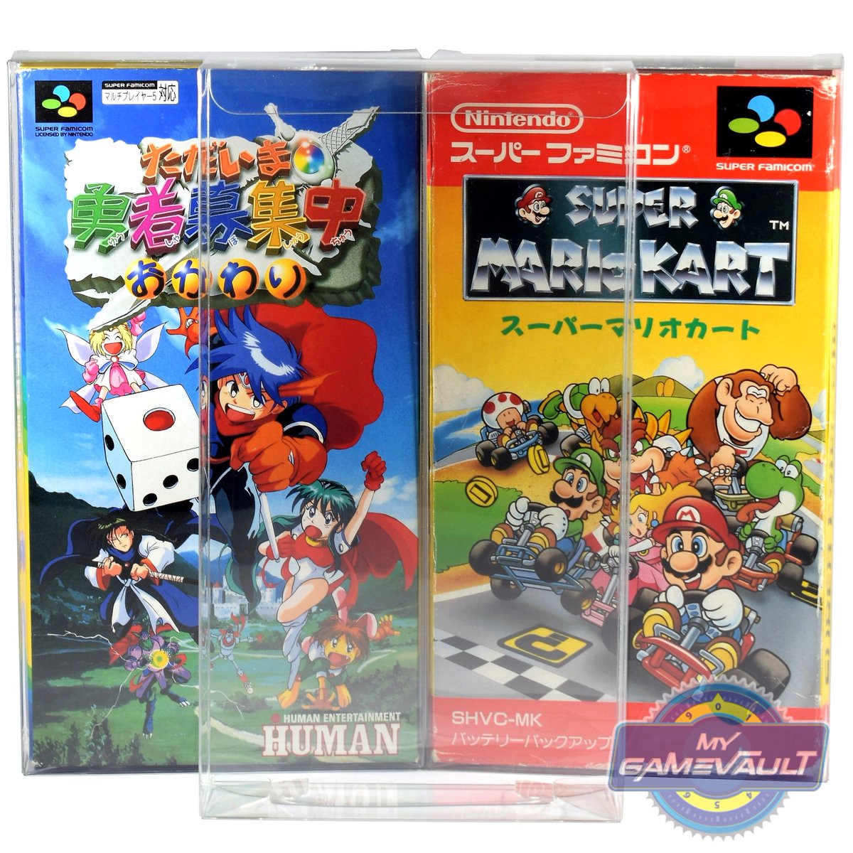 MyGameVault's tweet photo. Hey guys & girls, just a quick heads up stock is very low on PREMIUM 0.5mm #Nintendo #SuperFamicom #BoxProtectors. More due in stock early May so if you need any sooner grab them whilst you can, just £23.99 for 25 pack! delivered to your door 😀 https://t.co/cvVBqF5VRG https://t.co/08mwdjxagC