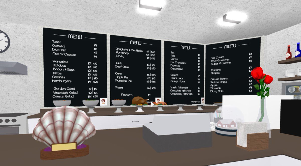 Angiepcaps On Twitter Angies Cafe And Resto - cafe codes in roblox bloxburg