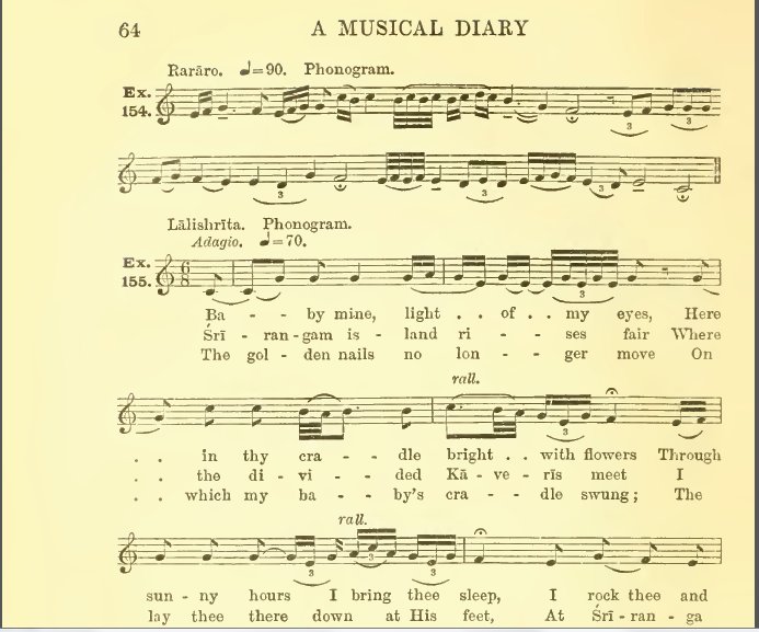 JLC1956's tweet photo. #தஞ்சை #ராராரோ: This is how Arthur #FoxStrangways transcribes in #StaffNotation the lullabies he recorded with a #phonograph inside his book (The Music of Hindostan) which was published in 1914 at the Clarendon Press (Oxford) https://t.co/ZRqvqOVhxE