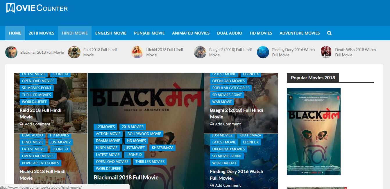 Movies counter site online