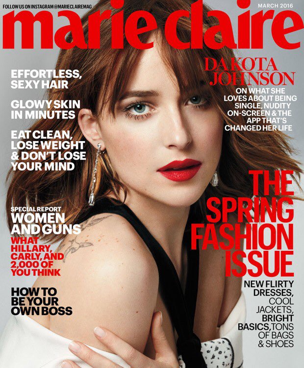 AmorDakotaJamie's tweet photo. Marie Claire US 2016// Marie Claire Italia 2018 ❤️ #DakotaJohnson https://t.co/D2BR3C5fSB