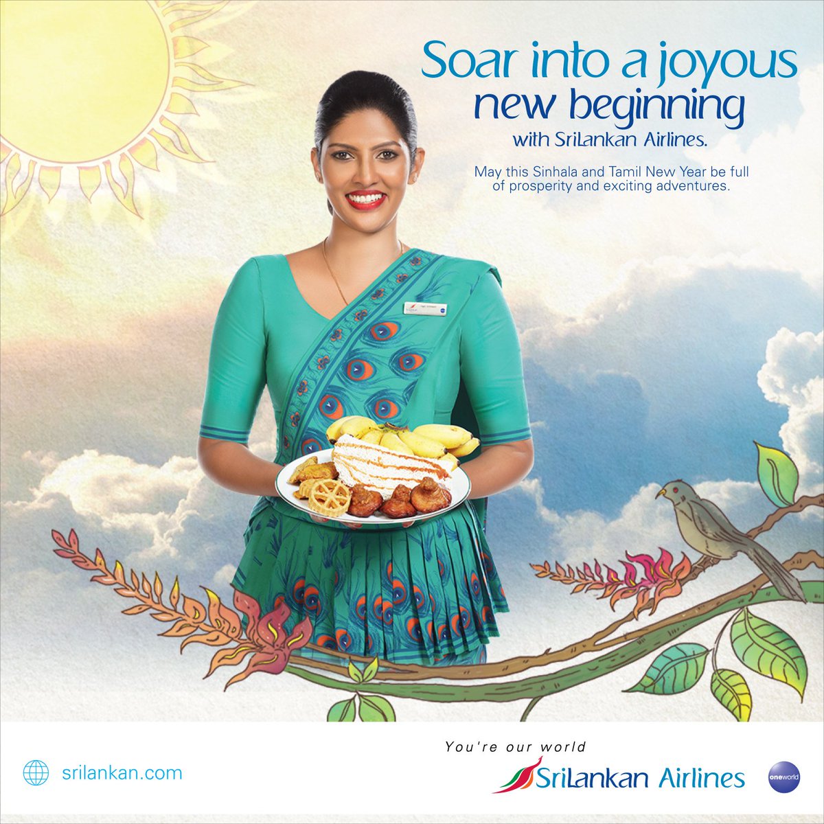SLA_India's tweet photo. Happy SriLankan new year to everyone who celebrates!😇😇  #SriLankanAirlines #TamilNewYear2k18 #SinhalaNewYear2k18 https://t.co/7YDUxBuInN
