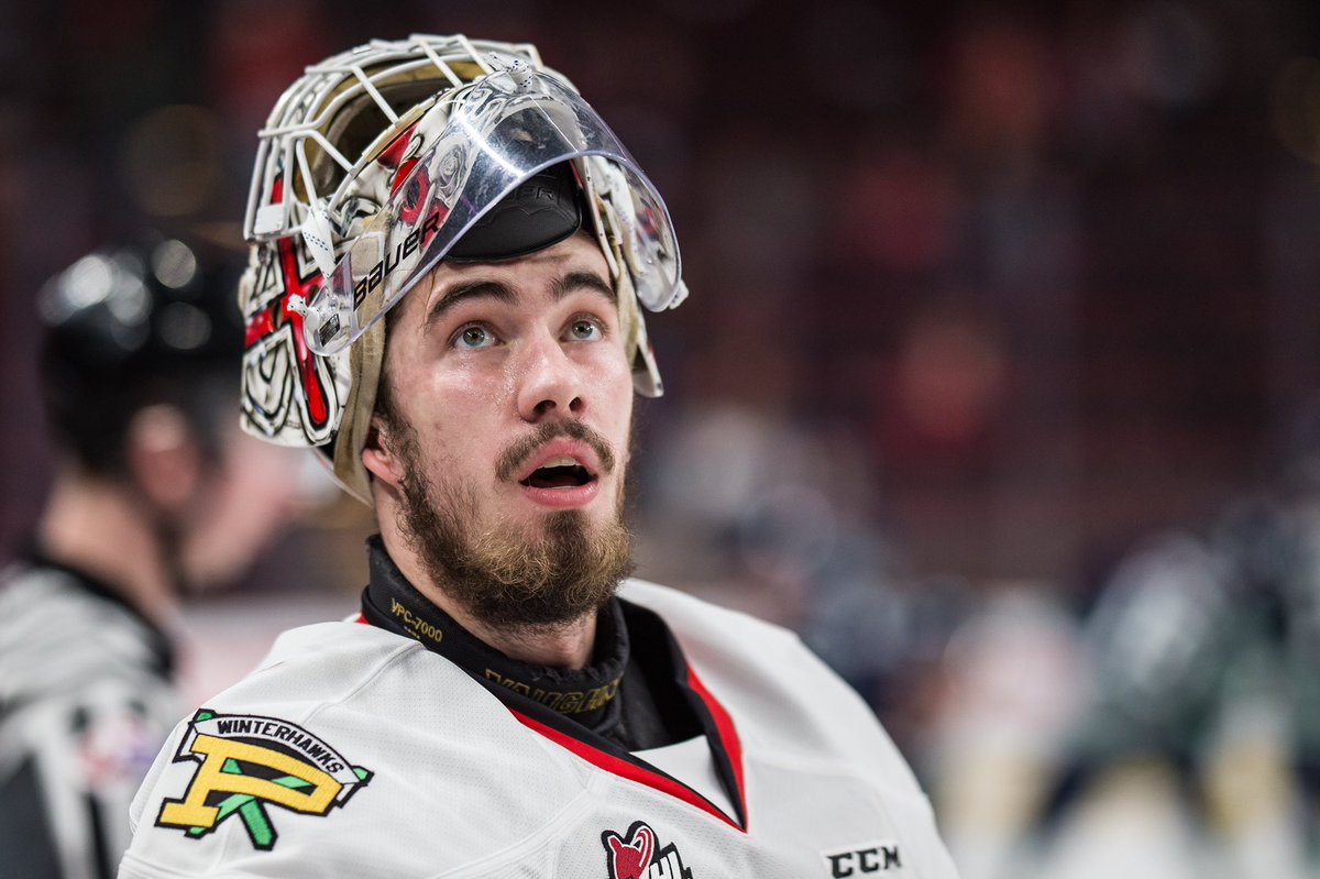 pdxwinterhawks's tweet photo. Our Goaltender. 
Our Brick Wall. 

Thank you, @kehler298 https://t.co/c3X4706GXZ