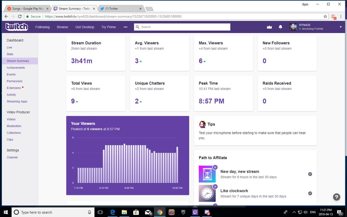 RYN403's tweet image. k i really dont understand. @twitch @TwitchSupport is seriously broken. should be 4 MINIMUM average veiwers. the proof is right there. Its hard enough being a small streamer dont need twitch trying to hold me back too. #smallstreamerproblems #twitchisbroke