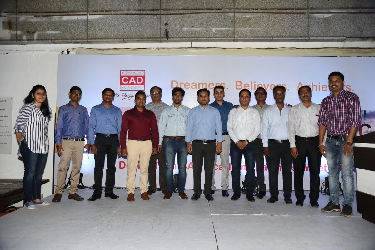 DesignTech_CAD's tweet photo. DesignTech CAD Academy celebrated its #First 
“ DesignTech CAD Academy Partners’ Meet 2018 ”in #Pune 
#Dreamers #Believers #Achievers
#Celebrating #Success #Awards 
#DesignTech_CADAcademy #team https://t.co/UzO99bTQcT