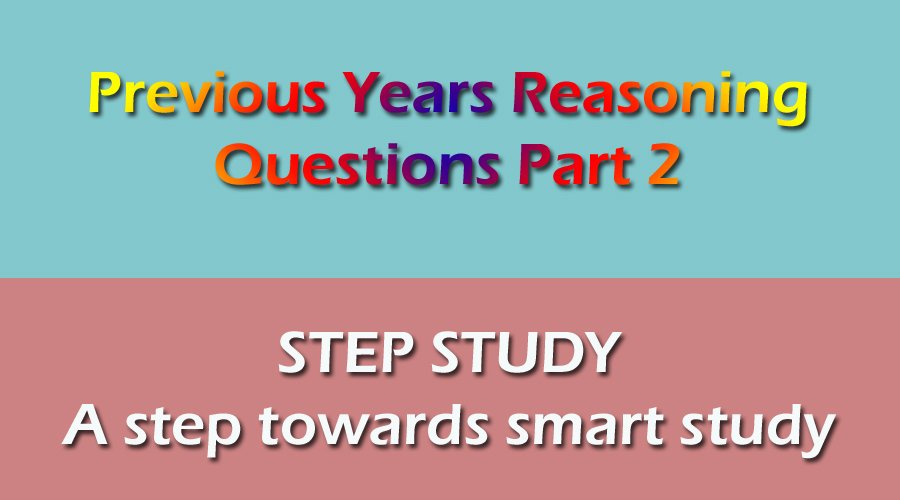 StepStudy45's tweet image. Previous Years Reasoning Questions Part 2|| Step Study || Railway, SSC, SBI
#stepstudy #previousyearsquestions #smartstudy #reasoning #maths #followme
youtube.com/watch?v=hUWmC1…