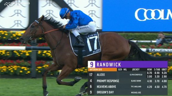 Wow! New Darley Victorian based sire SEPOY gets a new Group 1 win with Godolphin homebred filly ALIZEE blowing them away in the Coolmore Legacy Stakes!