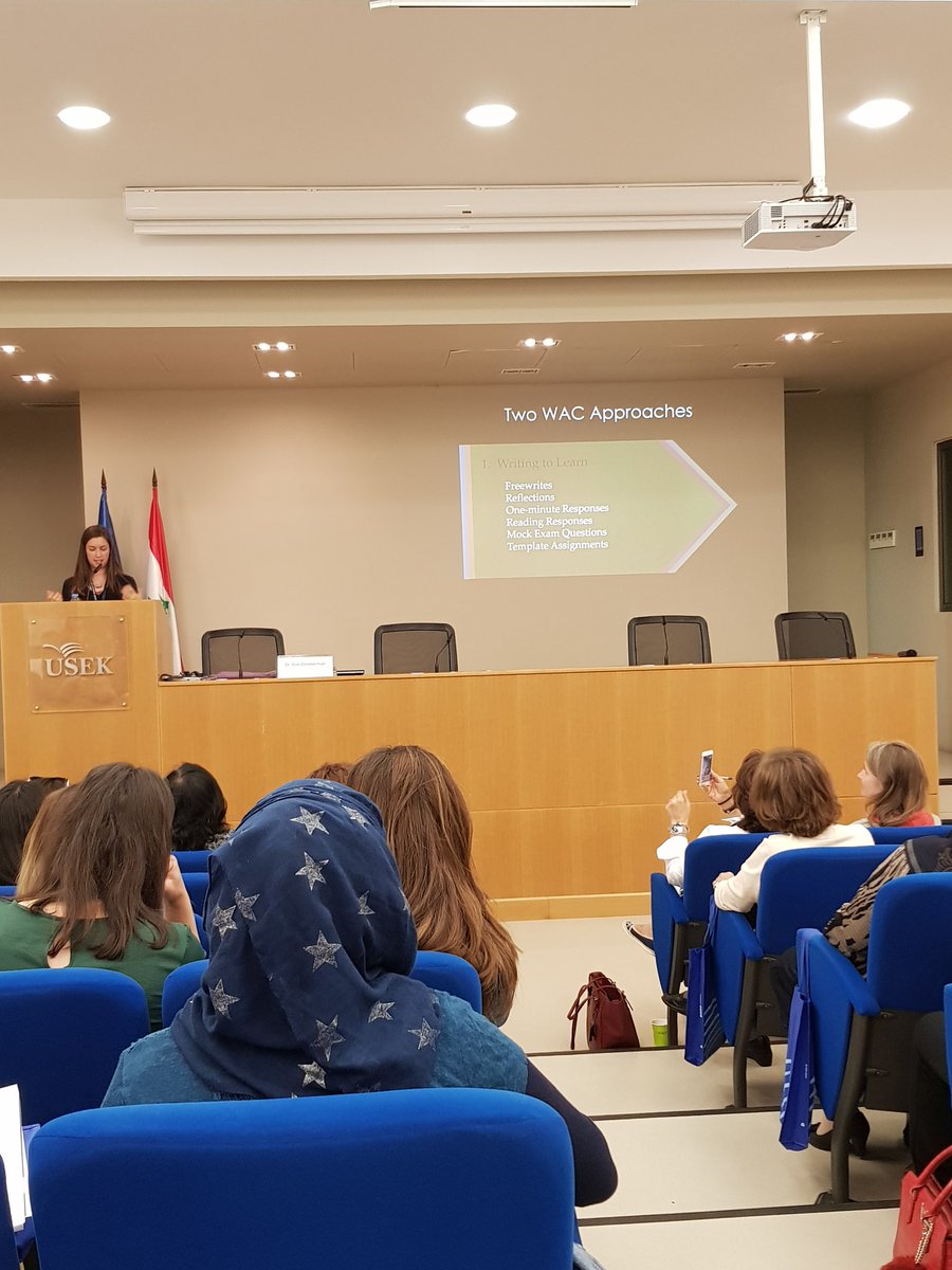 Writing Across the Curriculum: How it fits in Lebanon #AUBUSEK #5thwritingsymposium