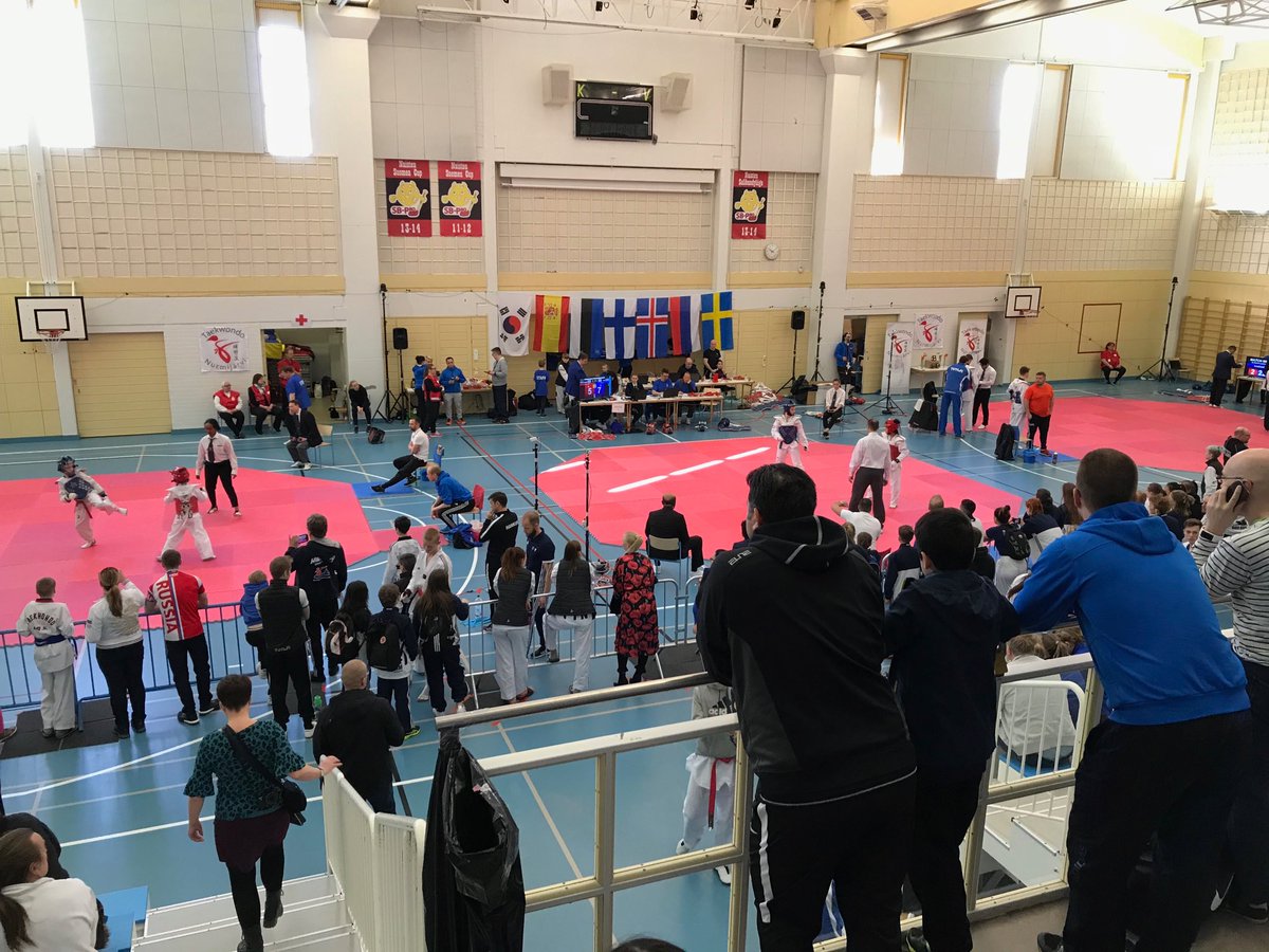 tsusiluoto's tweet photo. Huikean hieno kisapäivä - kansainvälinen meno tänään #Nurmijärvi #taekwondo #HTKD https://t.co/b92vQ1YfBH
