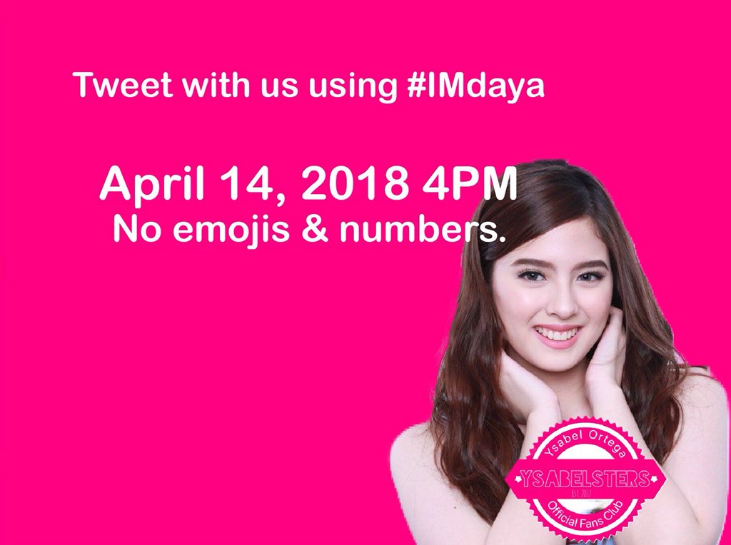 ysabelstersofc's tweet photo. Twitter party will start in a few #IMdaya https://t.co/dnGHQ3Z64N
