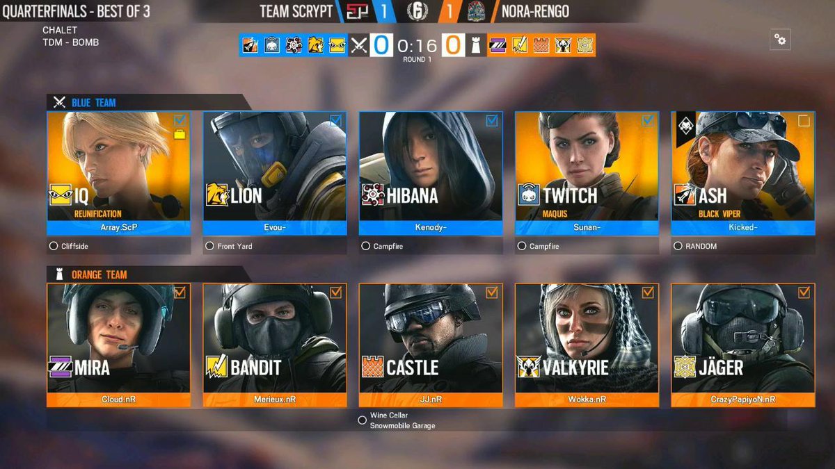 ESLRainbowSix's tweet photo. We're LIVE with map three in the series between @norarengou_en and #TeamScrypt
One more semi-final spot is on the line, who will take it?
📺https://t.co/Fl2ghZOVAc
#R6PL https://t.co/mNxy0IFGIp