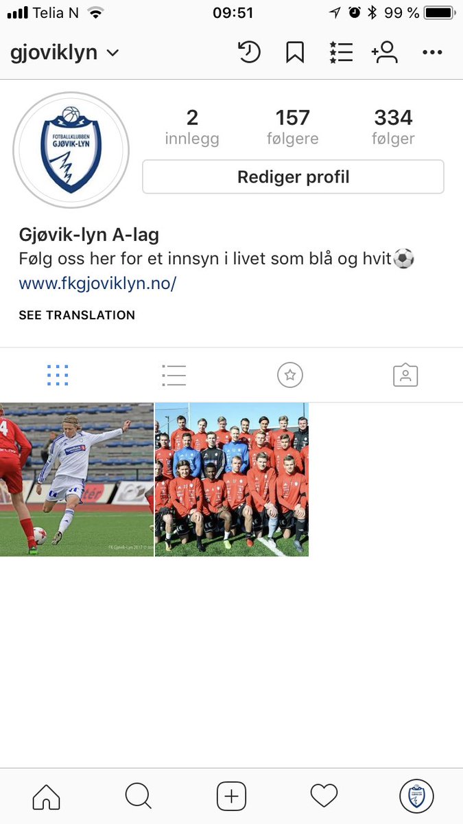 Utvider oss også på sosiale medier. Følg oss på Instagram for mange morsomme høydepunkter ut over sesongen💪🏻