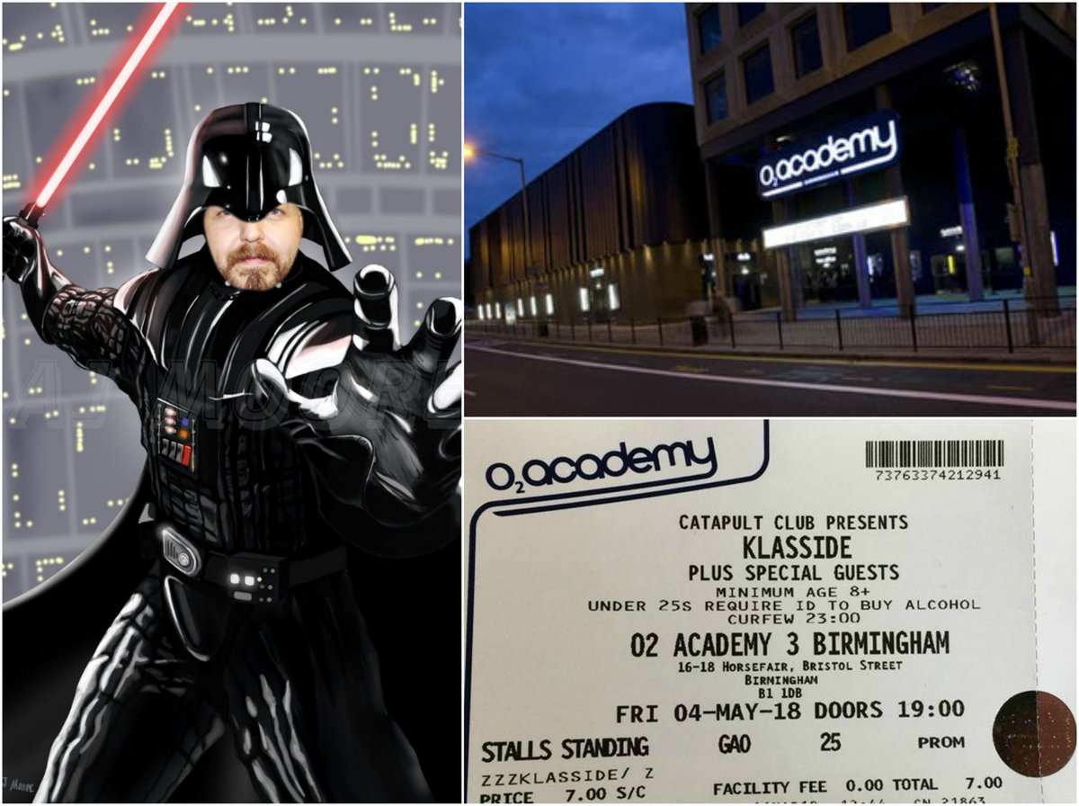 <a href="/KLASSIDE/">KLASSIDE</a> ARE BACK!!! Headlining @o2academybham on <a href="/starwarsday/">Star Wars Day</a> Friday May 4th so jump to light speed and grab your tickets now! Dare you defy “Darth Doddster” and forget to buy your ticket?!