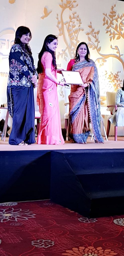 NupurSharmaBJP's tweet photo. Absolutely and truly humbled to be awarded @ficci_india @FICCIFLO Young Woman Achiever 2017-18 in Ahmedabad. Words cannot describe how this stamp of approval feels for a largely unnoticed effort towards nation building. Grateful to God for all the adulation, recognition &amp; love 🙏 https://t.co/rkgwfD3ewK