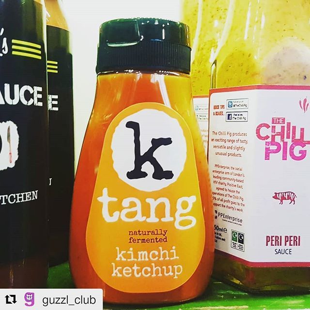 #Repost @guzzl_club (<a href="/get_repost/">Repost</a>)
・・・
Right you lot, form an orderly queue.... Kimchee ketchup  has arrived!! Thanks <a href="/ktanglove/">김형은</a> - can't wait to check it out. #kimchee #kombucha #fermentedfoods #fermenteddrinks #brixton #brixtonvillage #brixtonfood #b… ift.tt/2H02719