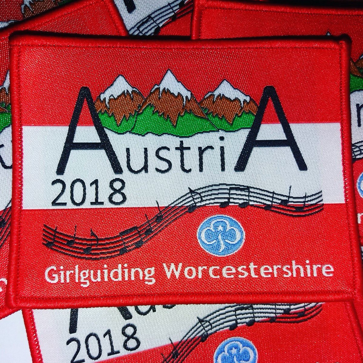 Beautiful badges supporting one of our Young Members who is off to #HomeJamboree2018 #badges #internationaladventures