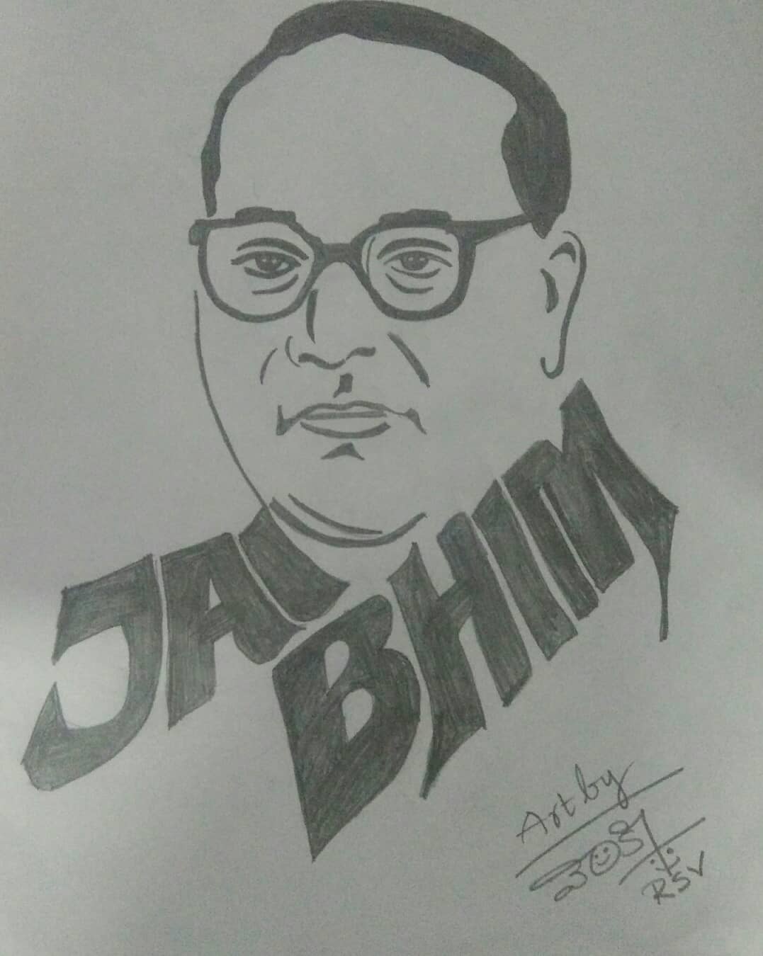 中華藥局 - Pencil sketch of Dadasaheb Dr. BR Ambedkar..drawn from a rare photo  reference. | Facebook