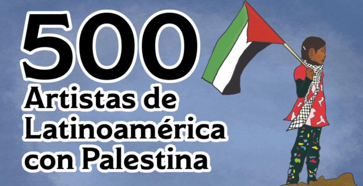 Boycott4Pal's tweet photo. رسالة موقعة من 500 فنان من أمريكا اللاتينية، يتعهدون فيها برفض أي تمويل، وعدم القيام بنشاطات أو عروض تتعلق بإسرائيل؛ احتجاجًا على استمرار الانتهاكات الإسرائيلية في #غزة https://t.co/yETLpE9rty