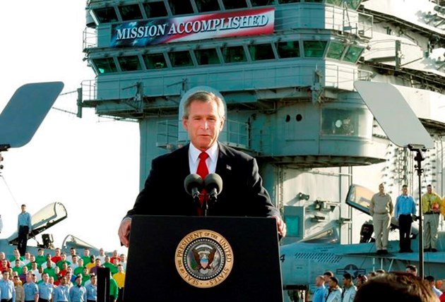 Trump uses phrase that haunts Bush: 'Mission Accomplished!'  ottawamatters.com/world-news/tru… https://t.co/0Yr63g4HIG