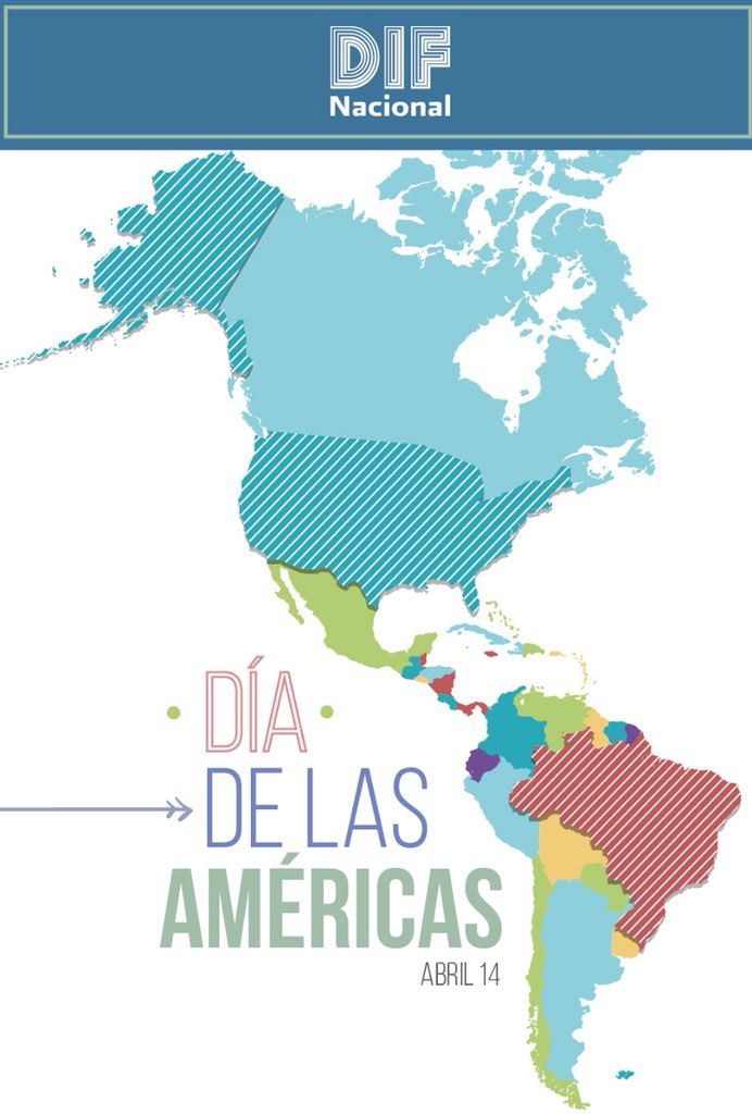 DIF_NMX's tweet photo. Hoy celebramos el #DíaDeLasAméricas, en el cual se reafirman los ideales de paz, solidaridad continental, libertad y unión entre todas las naciones americanas. https://t.co/d5tQwY4H5C