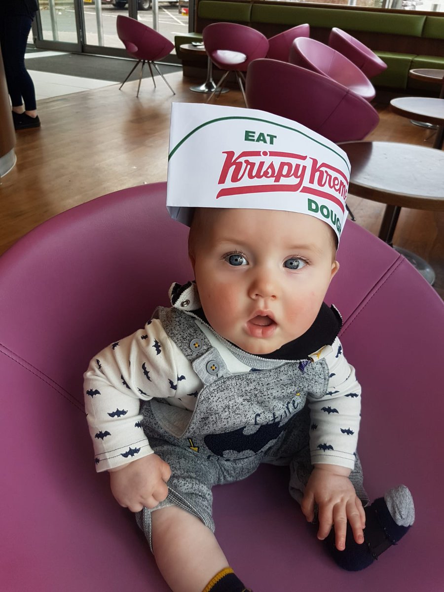 Squeak2003's tweet photo. @krispykremeUK Of course KK makes us happyππ #80yearsofsmiles https://t.co/E0qByedLbX