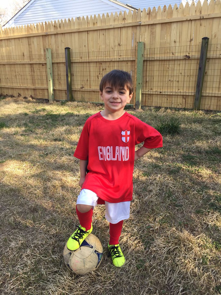 A3_Soccer's tweet photo. One of our Three Lions prepares for his match this morning. #A3WorldCup #England4ever https://t.co/wUnjf0zyQl