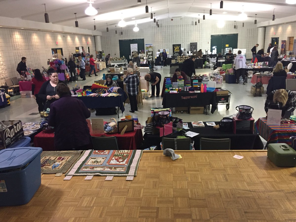 The weather hasn’t stopped us! We are here! We are set up! Doors open at 10! #craftshow #caledon #brampton