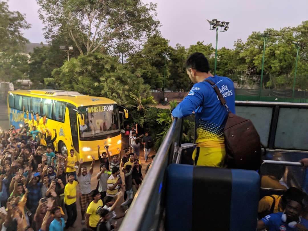 msdfansofficial's tweet photo. "It was his (Dhoni) idea to open the stands for practice sessions. He knows how special Chennai treats him &amp; how much he wants to give back is amazing" 
- @russcsk 
@msdhoni @ChennaiIPL
#MissYouChepauk https://t.co/4GVsYvYZIs