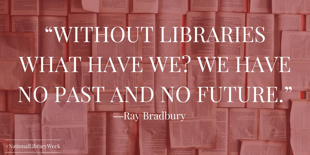 simonschuster's tweet image. Remember the past, look to the future. #RayBradbury #NationalLibraryWeek #LibrariesLead #NLW18