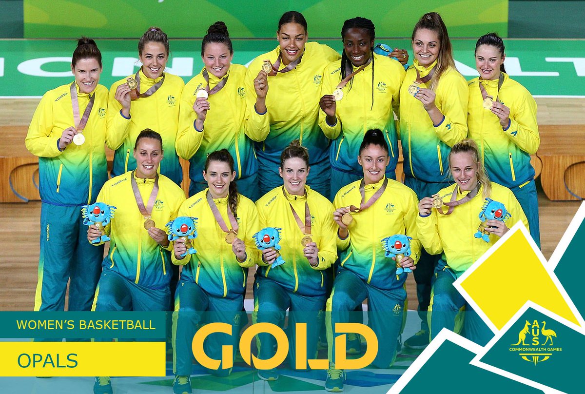 CommGamesAUS's tweet photo. #GC2018 Champions 🥇🏀

The Opals have finished the tournament unbeaten with a 99-55 victory over England in the final! https://t.co/XIxzgO9BMI