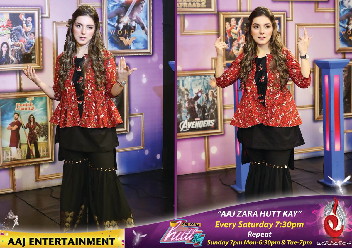 AajEntertains's tweet photo. Behind the Scenes of Today’s “AAJ ZARA HUTT KAY” with Sabahat Sarhandi
Every Saturday 7:30pm &amp; Repeat on Sunday 7pm - Tuesday 7pm &amp; Thursday 7pm only on Aaj Entertainment... <3 
#aajzarahuttkay #Saturday730pm #Monday630pm #Tuesday7pm #Thursday7pm #tonight730pm #Sabahatsarhandi https://t.co/viL56o55q8