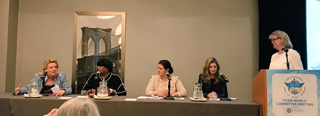 BNPP_Wealth's tweet photo. Live from @FCEMonde World Committee in NYC: J.Baccialon welcomes @BNPParibas 2 billions funding dedicated to female entrepreneurs in France #Connecthers @mccapobianco https://t.co/xdaLWZM7yh https://t.co/8X26ScZrqv
