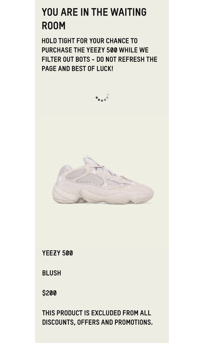 yeezy waiting room time