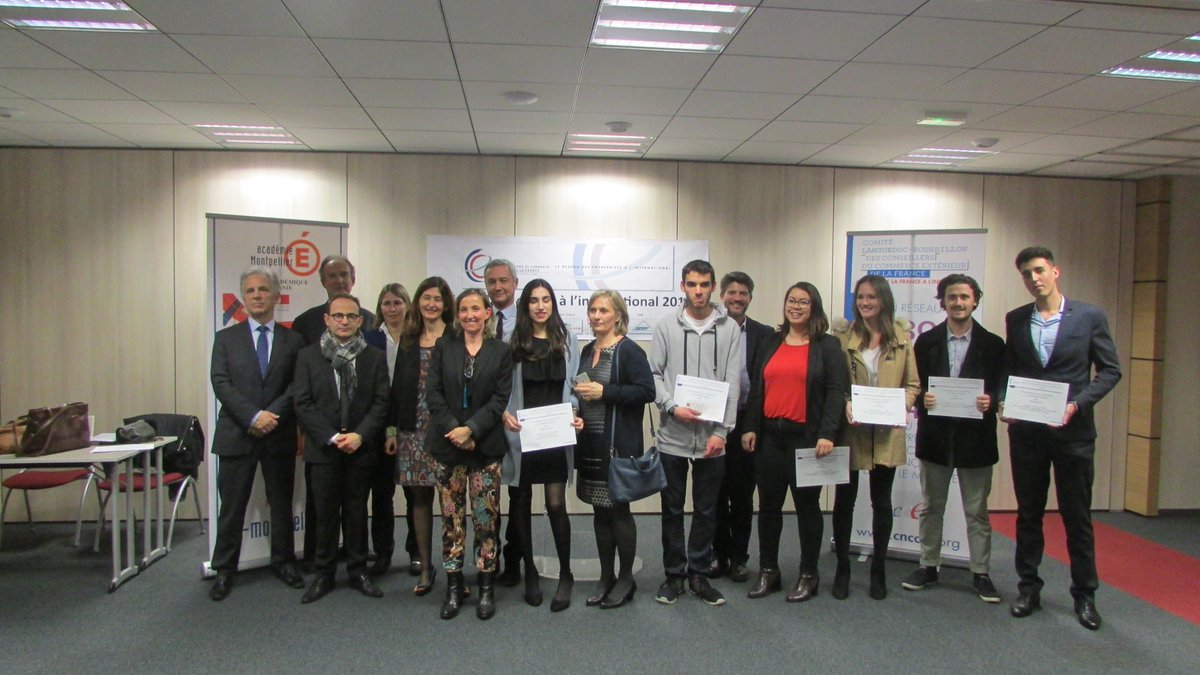 CcefComite's tweet photo. Remise des prix de vocation à l'international 12 Avril 2018 à CCIR - Pérols https://t.co/ZVjw94RtXv