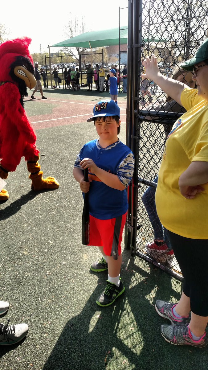 Mircle League ball.  So proud of my student!