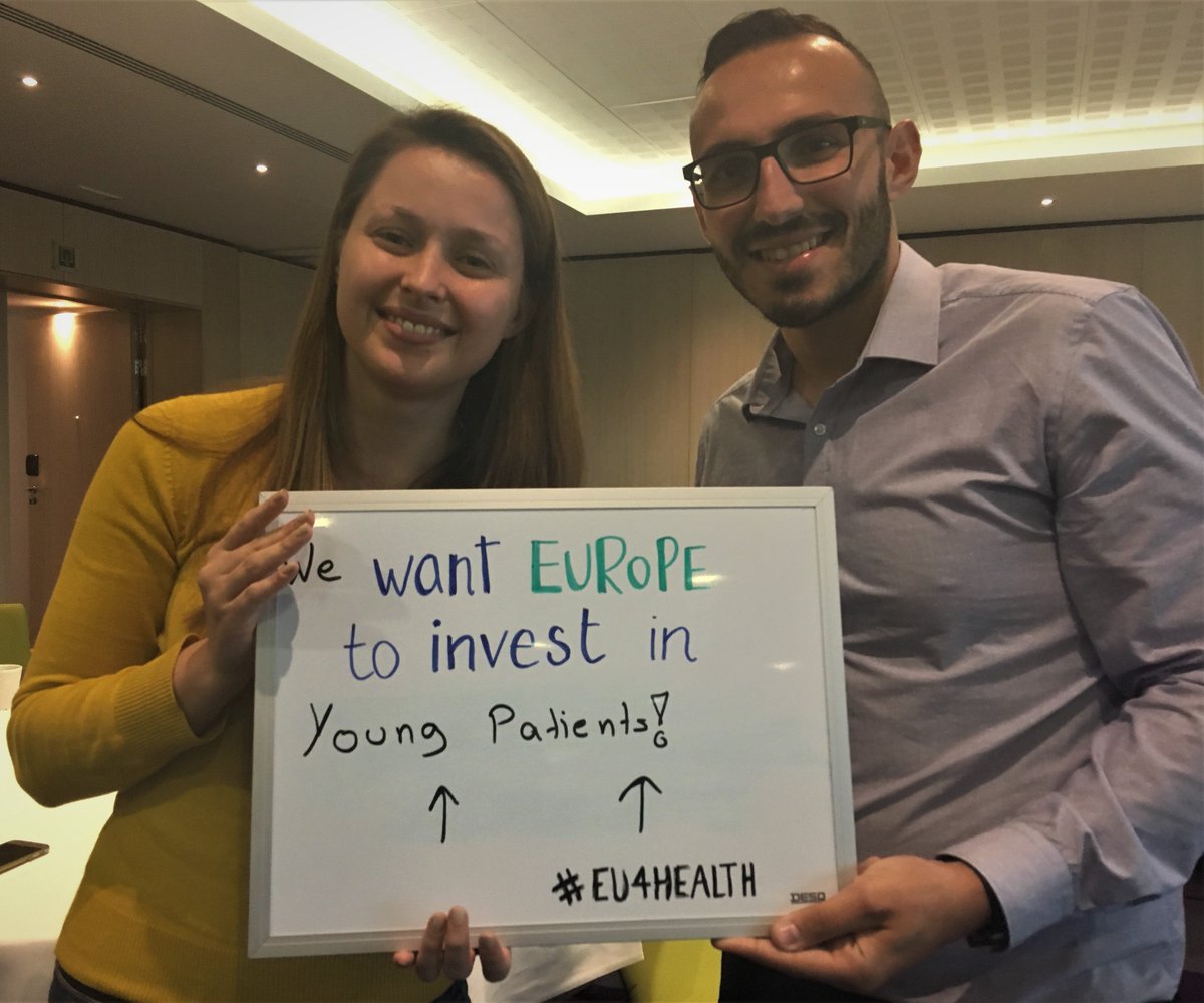 eupatientsforum's tweet photo. "We want Europe to invest in Young Patients!" say Andreas &amp; Yolita from our @EPFyouth group 

#EU4Health #FutureofEurope #EUBudget #whatmatterstous https://t.co/lwjFbLCPML
